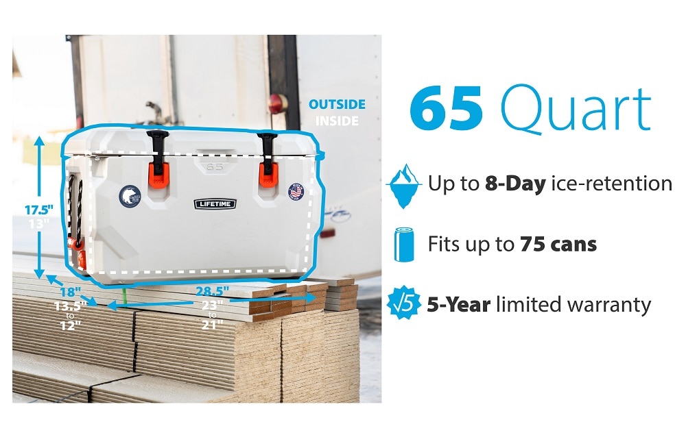 Lifetime 65 Quart High Performance Cooler 91061 The Home Depot